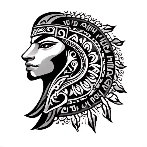 Maori calendar Aztectem Mall tattoo design idea