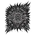 Maori calendar Aztectem Mall tattoo design idea