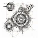 schematic of wheatley from Portal 2  tattoo design idea
