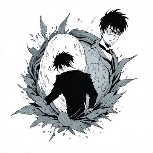 mob psycho 100 tattoo tattoo design idea