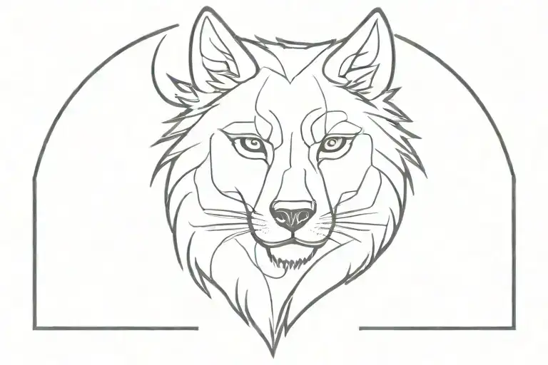 lobo Sarah J Maas tattoo design idea