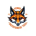 "Fenix Defense Tech" Military Style Fox Head with Phoenix Body logo tattoo design idea