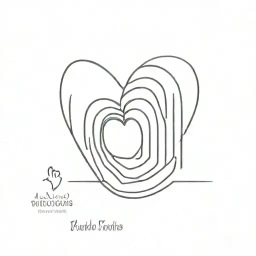 Baby Fingerprint Heart tattoo design idea
