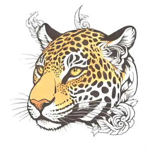 jaguar face sketch style tattoo tattoo design idea