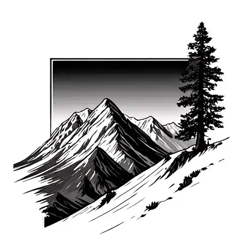 Pikes Peak tattoo design idea