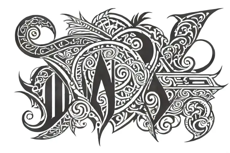 last name tattoo tattoo design idea