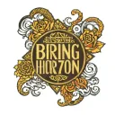 lower back tramp stamp with bring me the horizon logo in middle  tattoo design idea