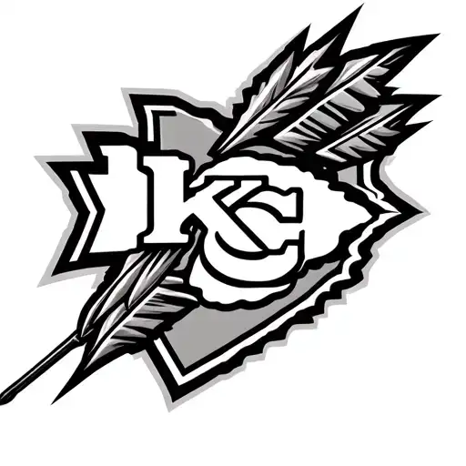 Kansas City chiefs arrow head tatto tattoo design idea