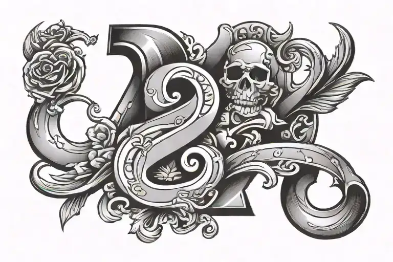1994 number tattoo design idea