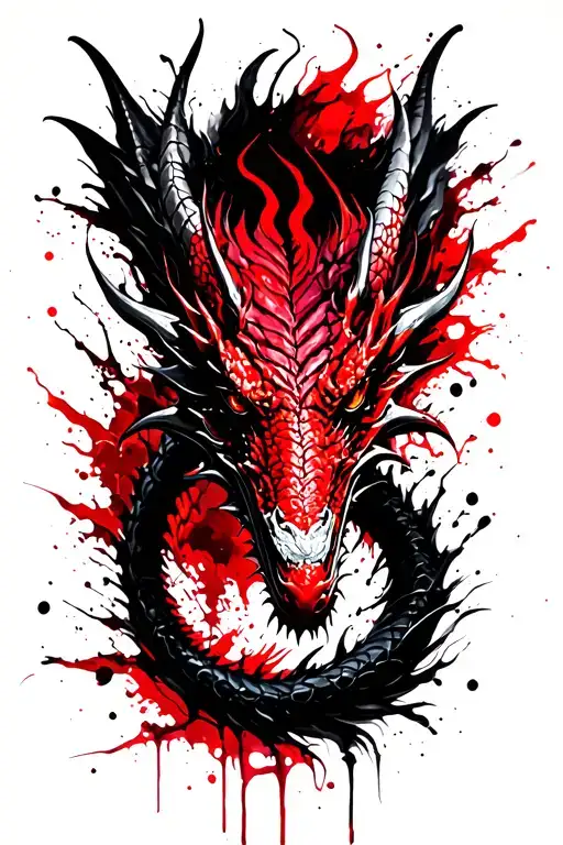 dragon tattoo design idea