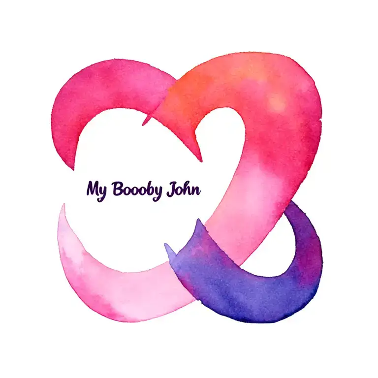 "My Booby John" infinity symbol tattoo design idea
