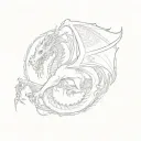 a red dragon tattoo design idea