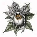 deadly nightshade tattoo design idea