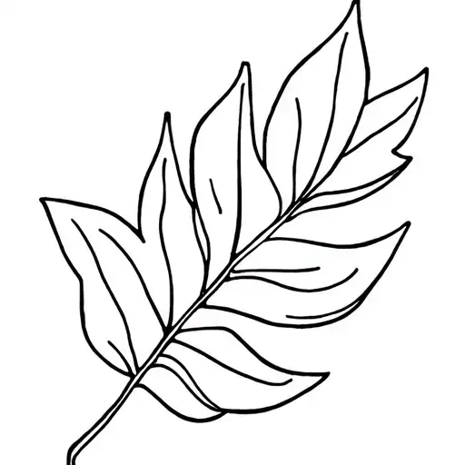 leaf tattoo design idea