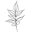 leaf tattoo design idea