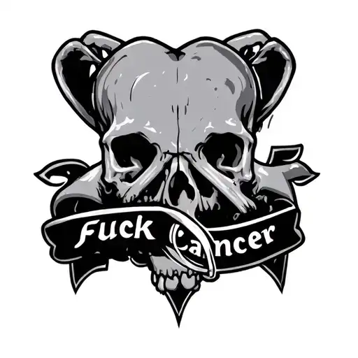 Fuck Cancer tattoo design idea