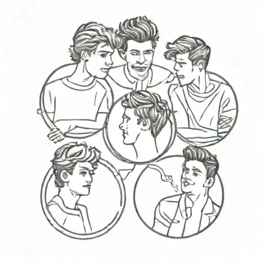 one direction band songs incorporated tattoo design idea