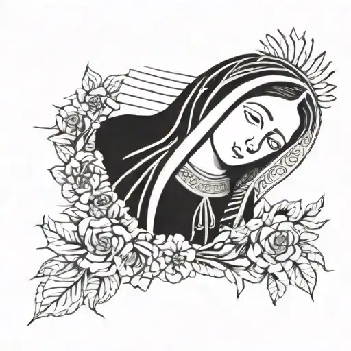 Virgin of Guadalupe tattoo design idea