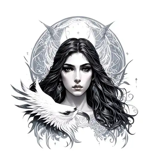 Uriel tattoo design idea
