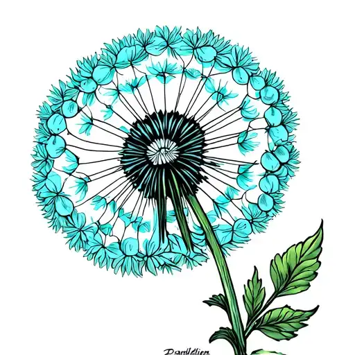 Dandelion tattoo design idea