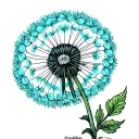 Dandelion tattoo design idea