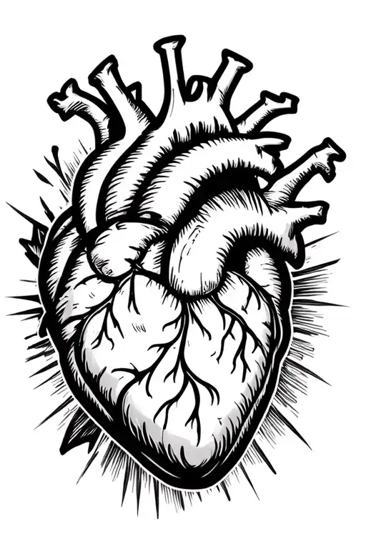 k heart tattoo design idea