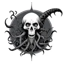 eldritch horror themed tattoo tattoo design idea
