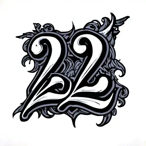 Roman numbers 22, 2005 tattoo design idea