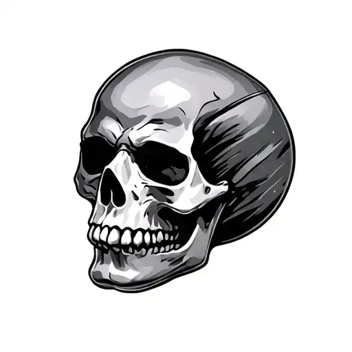 skull hand tattoo design idea