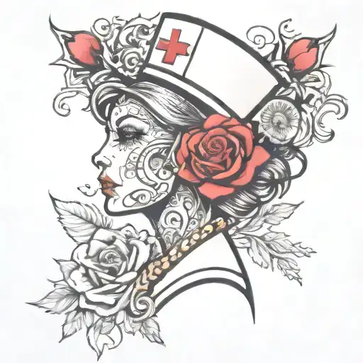 nurse tattoo design idea