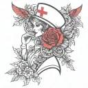 nurse tattoo design idea