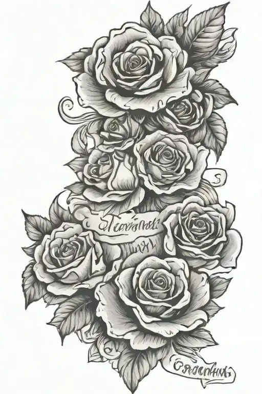 always and forever in my heart grandma  tattoo design idea