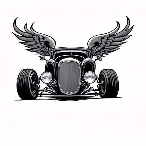 Hot Rod tattoo design idea