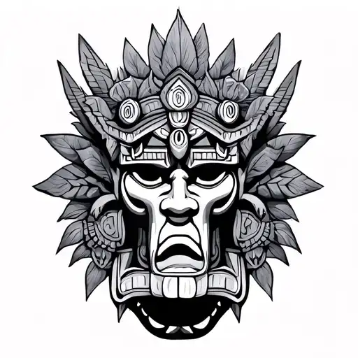 axolote tlaloc tattoo design idea