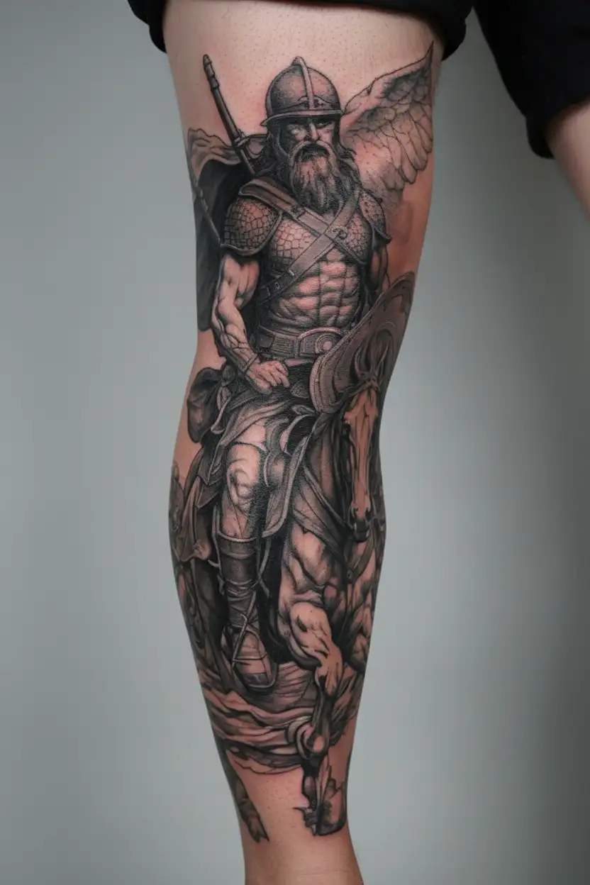 god gives his toughest battles to his strongest soldiers tattoo design idea