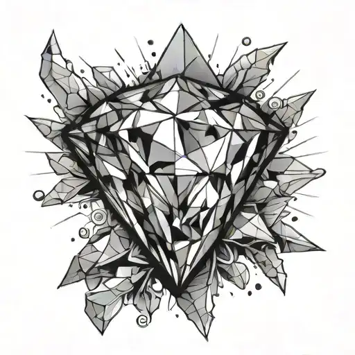 diamond in the rough  tattoo design idea
