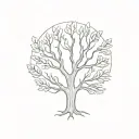 treaty oak revival tattoo design idea