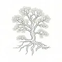 treaty oak revival tattoo design idea