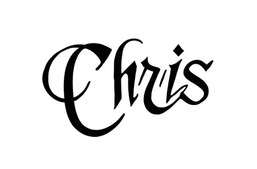 "Chris " tattoo design idea