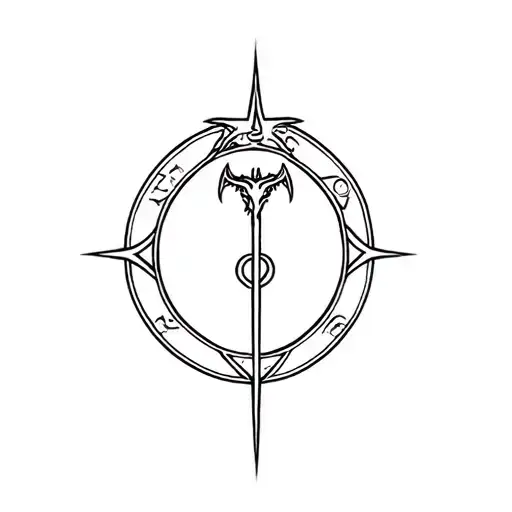 Blessed sign of the Gargoyle tattoo design idea