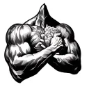 Bicep tattoo design idea