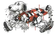Snoopy tattoo design idea