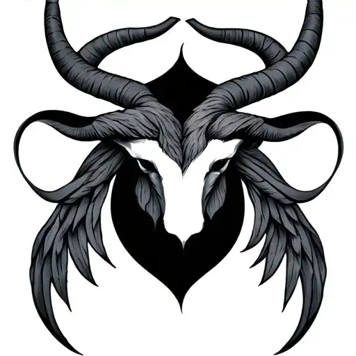 Taurus and Libra symbol intertwined tattoo design idea