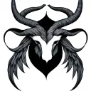 Taurus and Libra symbol intertwined tattoo design idea
