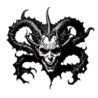 666 devil hell tattoo design idea