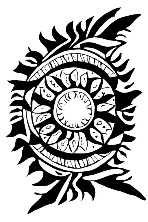 Uruguay Sun tattoo design idea