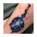 Gemini constellation tattoo design idea
