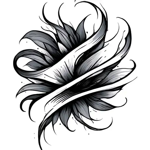 Black and grey fine-line inner forearm tattoo design, flowing vertically in a soft S-curve from elbow to wrist. Large la tattoo design idea