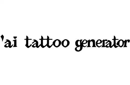 "ai tattoo generator" tattoo design idea