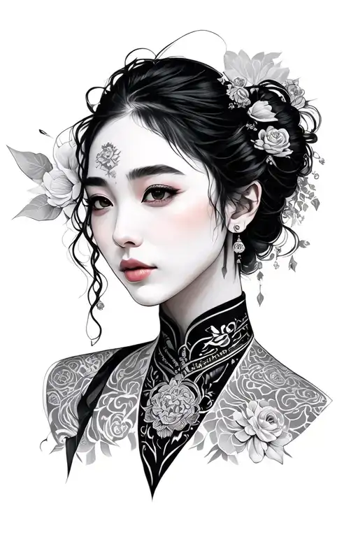 Korean tattoo design idea